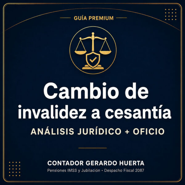 Cambio de pensión por invalidez a cesantía en edad avanzada